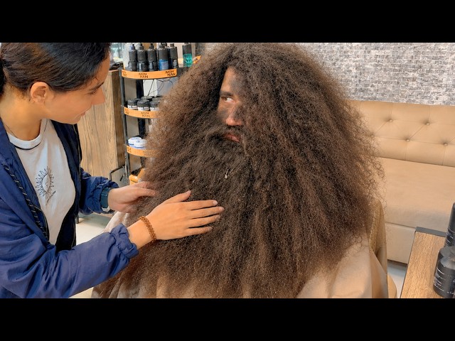 HOMELESS Man Gets AMAZING Haircut And Beard Makeover / What Happens Next?