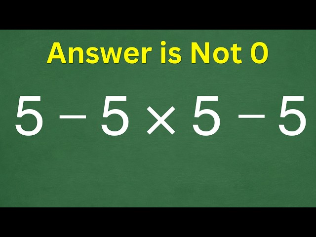 Almost Everyone Is Getting This Math Puzzle Wrong!