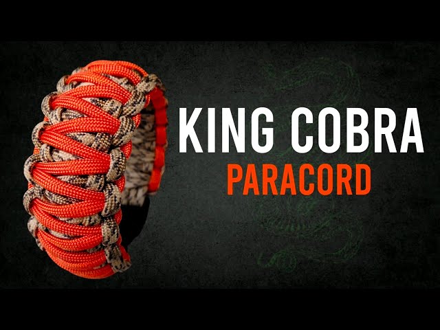 🐍King Cobra Bracelet in 550 Paracord | Step-by-Step Tutorial (2 Designs)