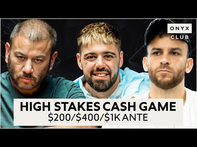 High Stakes Cash Game | $200/$400/$1K Ante with Rob Yong, Sorel Mizzi, Yohviral & others