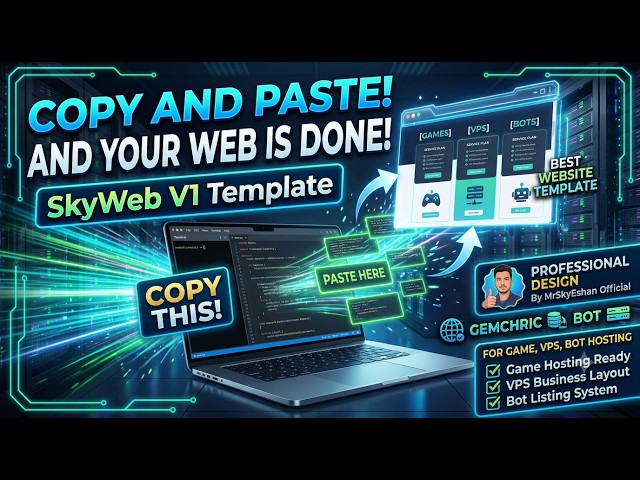 Make Your Own Game Hosting , VPS , BOT Website! | Fully Working! | MrSkyEshan | SkyWeb v1