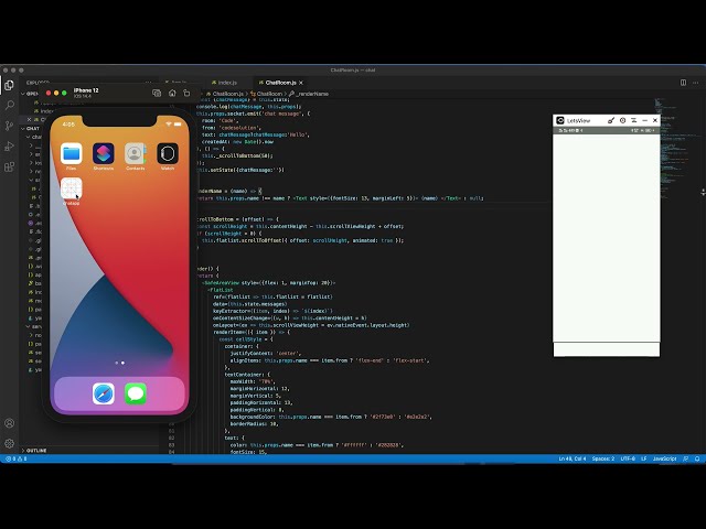 React Native and Socket.io build a chat app real time with nodeJs  and express