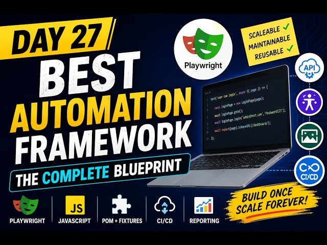 Best Playwright Automation Framework 2026 (JavaScript) | Build a Complete Scalable Test Framework