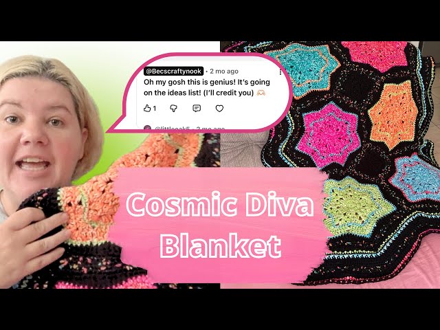 I Turned the 6 Day Star pattern Into a Granny Star Blanket ✨ Cosmic Diva Reveal (Part 1)