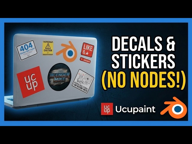 Ucupaint Tutorial: Decals in Blender (No Nodes!)