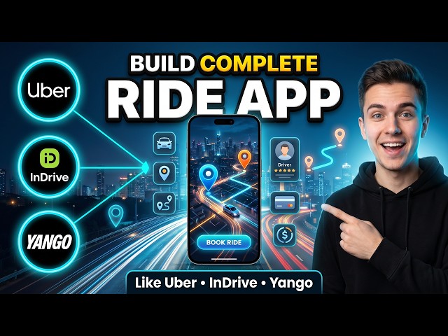 Build Complete Online Ride App Like Uber Indrive in Flutter #uberclone 😱