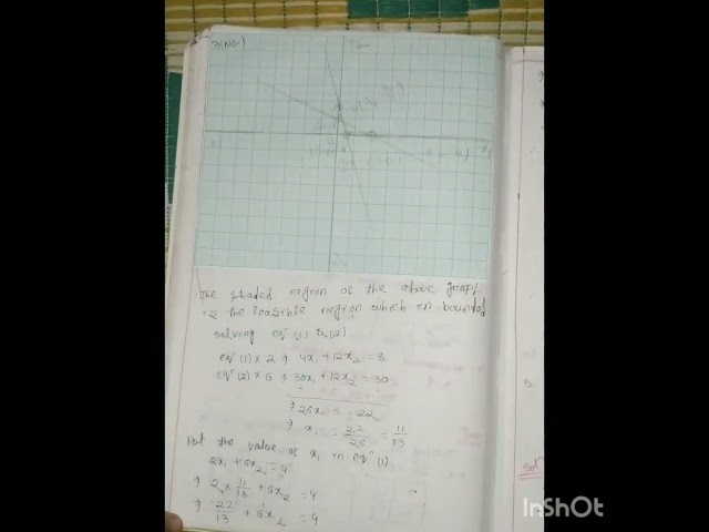 Class 12 mathematics linear programing problem handwriting notes and exercise 3b😲🔥#mathematics #exam