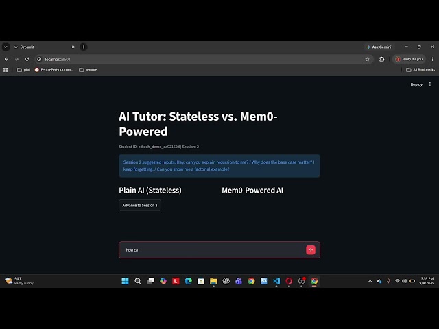 Mem0 Tutorial: Add Memory to AI Agents with Python & Streamlit