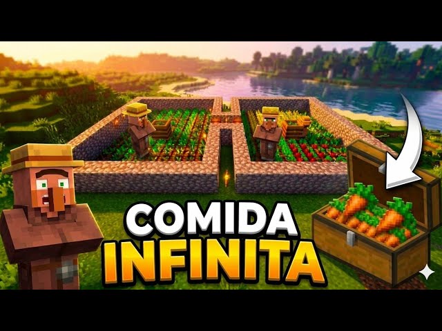 How to Make an Infinite Food Farm in Minecraft Java (Easy and Automatic)