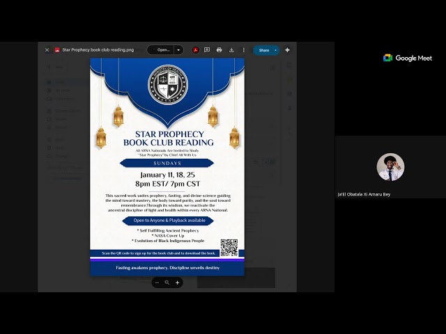 Star Prophecy Book Club Reading January 18 2026