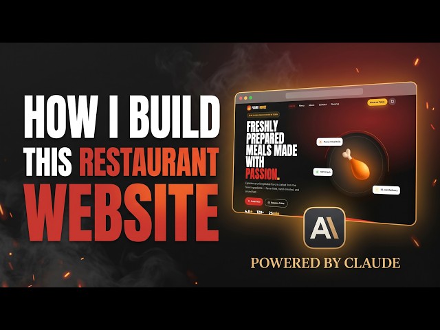 How to Build a Sleek Restaurant Website Using Claude AI in 2026 - Fast Food Website