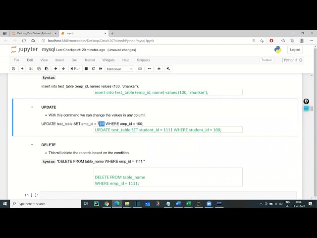 sql 7 Data Manipulation Language DML