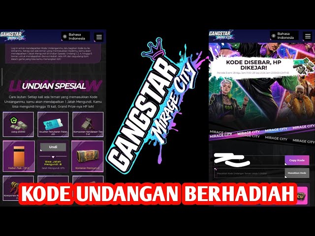 Free code undangan teman 😱 BERHADIAH 🔥 #gangstarmiragecity 