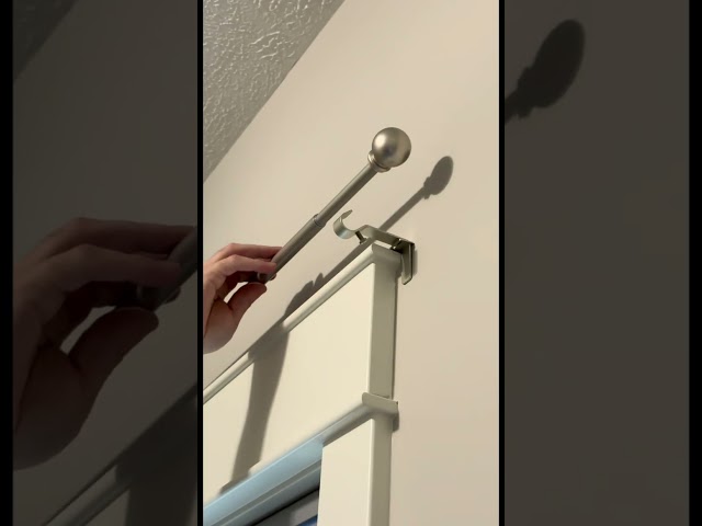 Kenney Fast Fit 5/8" No Measure Curtain Rod Brackets, Brushed Nickel, 2 Count (Pack of 1)