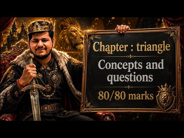 इतिहास में पहली बार 😱 Chapter : Triangle  concepts + numerical 🔥