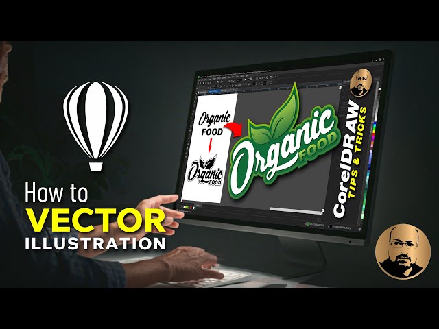 CorelDraw Eye-Catching Vector Illustration Label Design