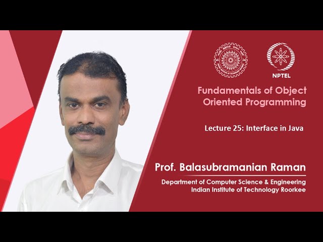 Lecture 25: Interface in Java