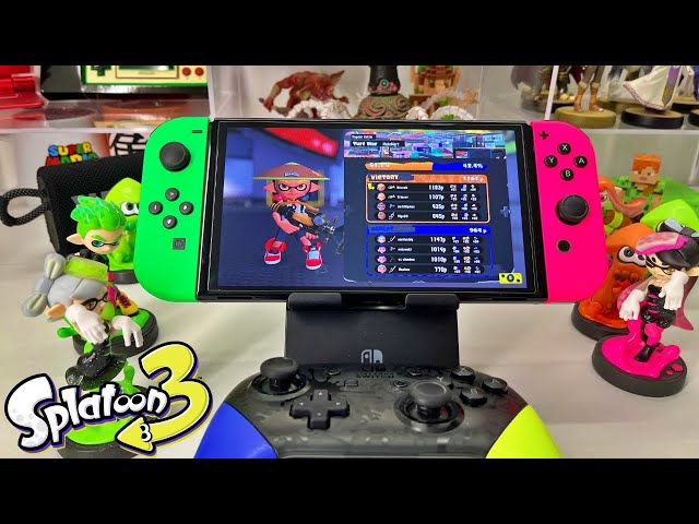 Splatoon 3 gameplay | turf war | sploosh-o-matic | switch pro controller | JBL speaker