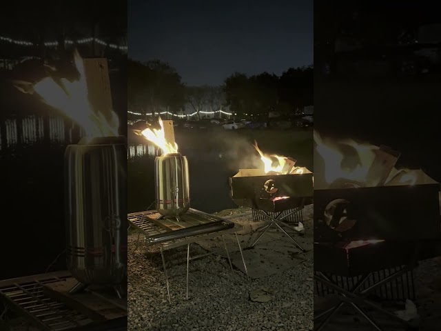 Octobase Fire Pit Tornado V.S .  Fire Pit #camping #Octobase #Stove