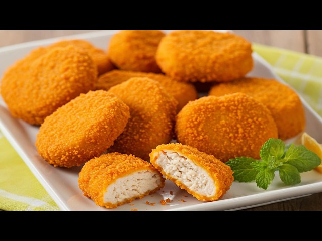 Crispy Homemade Chicken Nuggets Recipe from Scratch | How to make Chicken Nuggets at home easy!