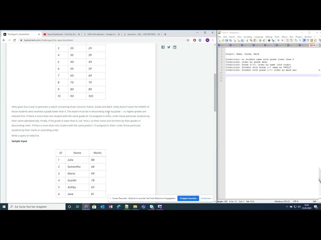 Hackerrank SQL Solutions | The Report SQL Hackerrank Medium Problem