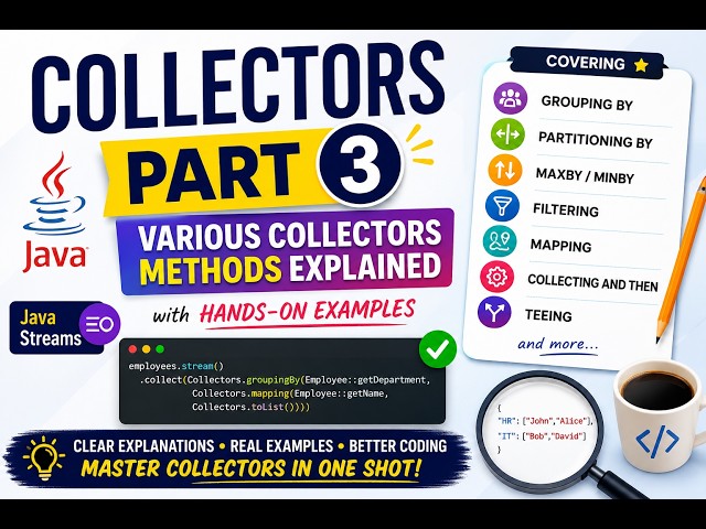 Master Advanced Java Collectors | groupingBy, partitioningBy, teeing | Java Streams Part 3