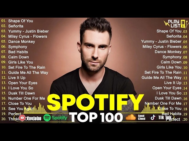 Maroon 5, Bruno Mars, Adele, Ed Sheeran, Dua Lipa, Rihanna, The Weeknd 💥 Billboard Top 50 This Week
