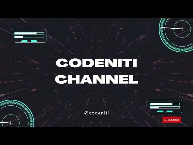 Learn how to code in easy way ... Outro for @Codeniti