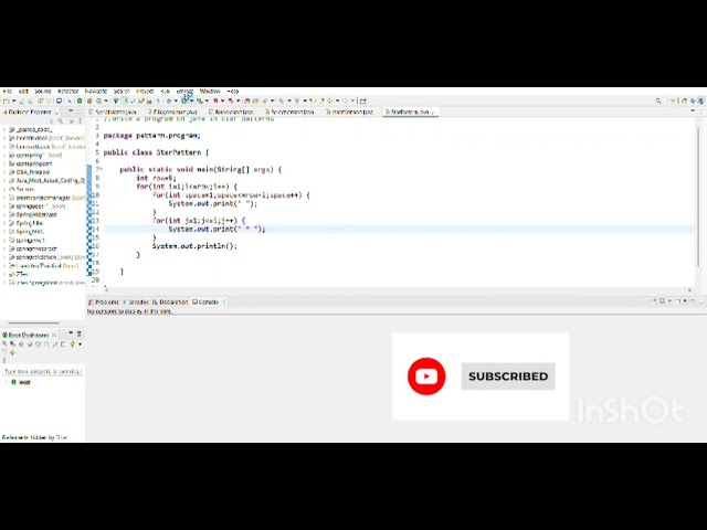 Star pattern java program basic for logic building #begginers #javaprogramming #pattern #codingtips
