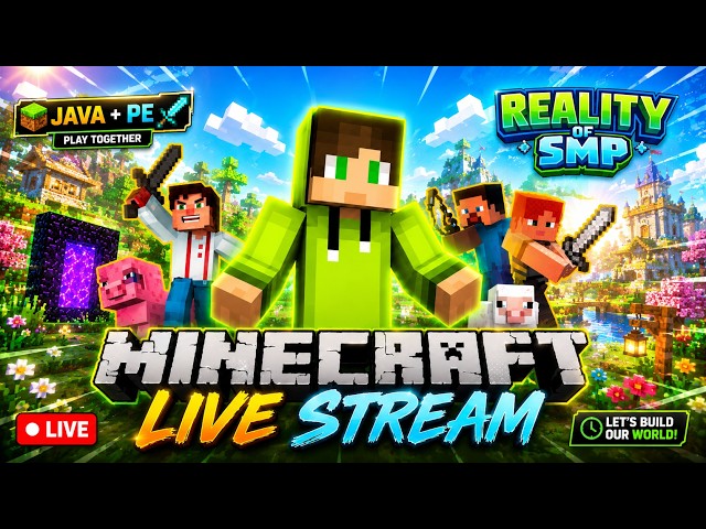 🔴Let's Play Reality Of SMP in Minecraft server | GAmeOn 🔥