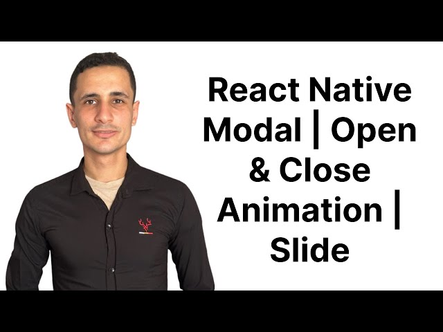Create React Native Modal | Open & Close Animation | Slide