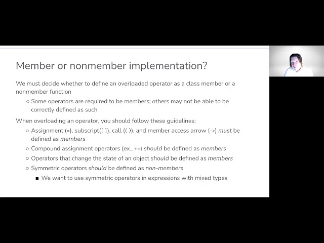 0218: Member or nonmember implementation