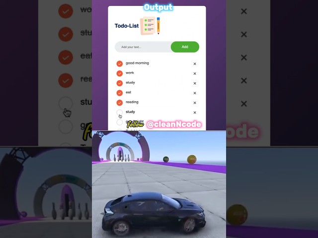 Todolist ✅#html #css #css3 #javascript #todos #todolist #coding #htmlcss #frontendcourse #todo #web