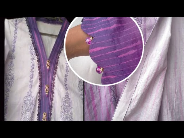 joint strip neck design| cutwork design |Easy Stiching method