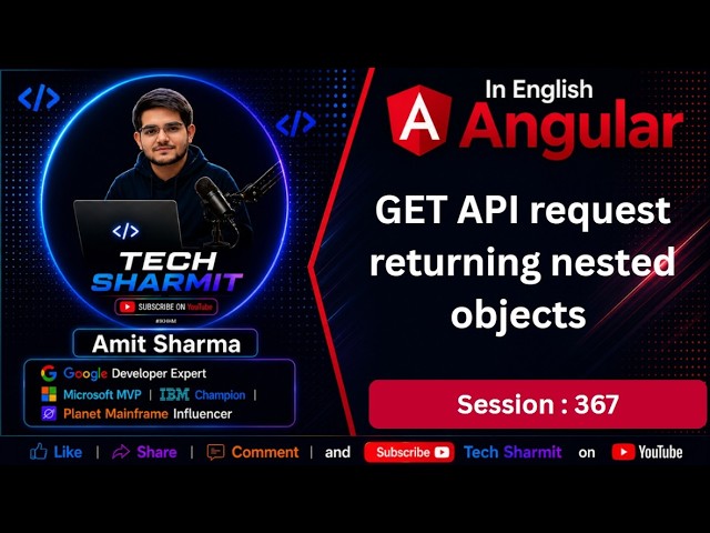 Get API to get response with nested object | HttpClient API in Angular | Angular Tutorial (Ep-367)