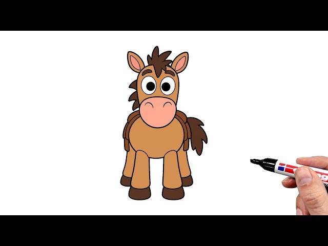 How to Draw Bullseye From Toy Story 5