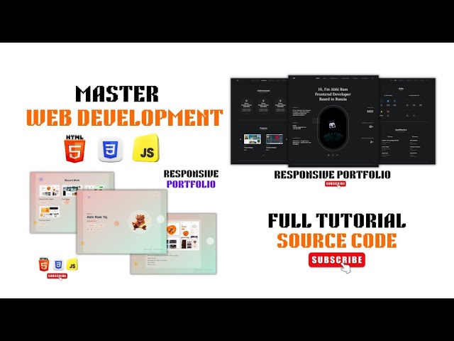 Master Frontend Web Development With 2 Real World Portfolios Using Html CSS JS Beginners to Advanced
