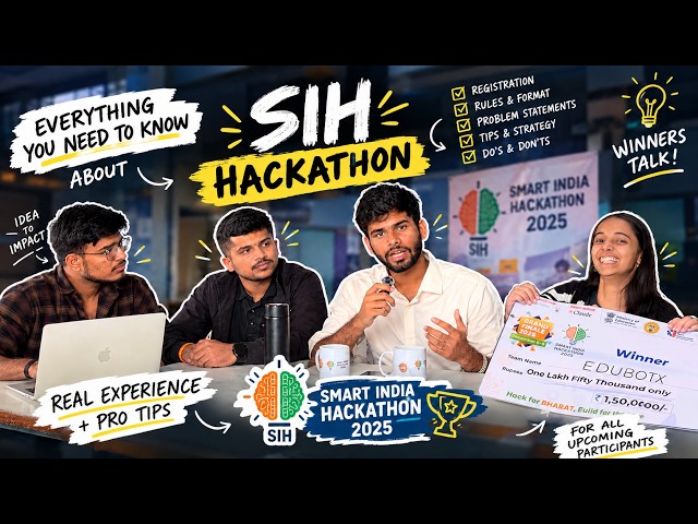 How to WIN Smart India Hackathon (SIH) | Complete Guide by SIH Winners 🚀