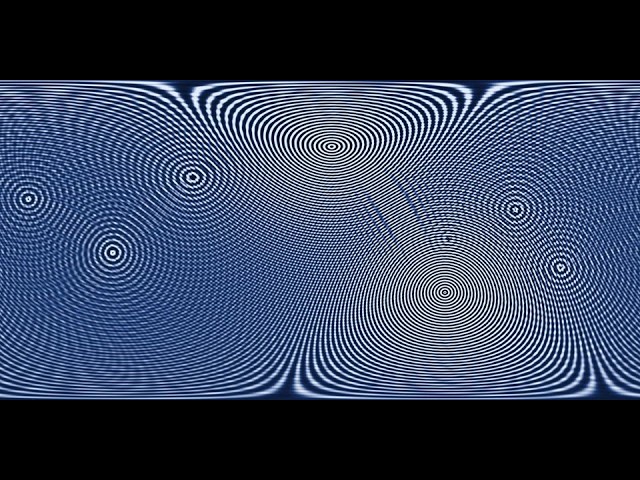 Ripple Tank 360° VR: a bubble raft of hexagonal grains, 8K equirectangular loop