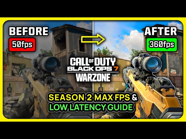 COD BO7/Warzone S2 Reloaded - Best PC Settings for MAX FPS ✅