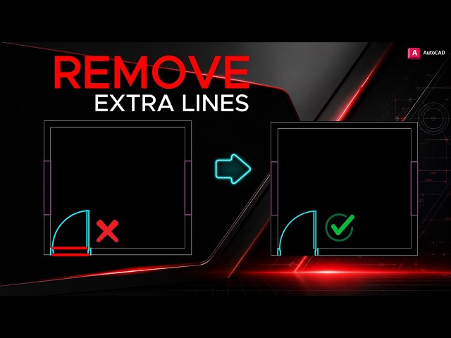 How to Trim in AutoCAD FAST | Remove Extra Lines Easily #13