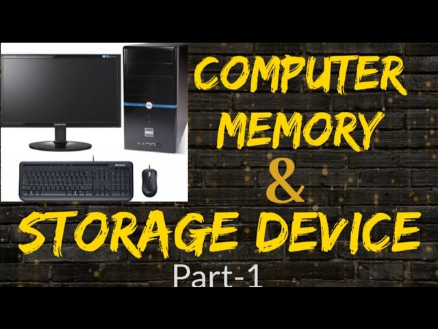 Computer memory & Storage devices |  कम्प्यूटर मेमोरी | स्टोरेज डिवाइस | by Online Study |