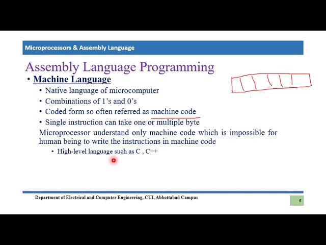 Assembly Language Programming (Lecture 12)