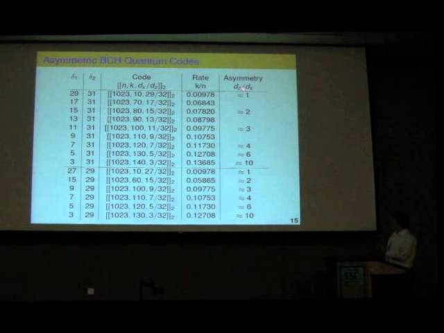 QEC2007 Day4 06 Roetteler