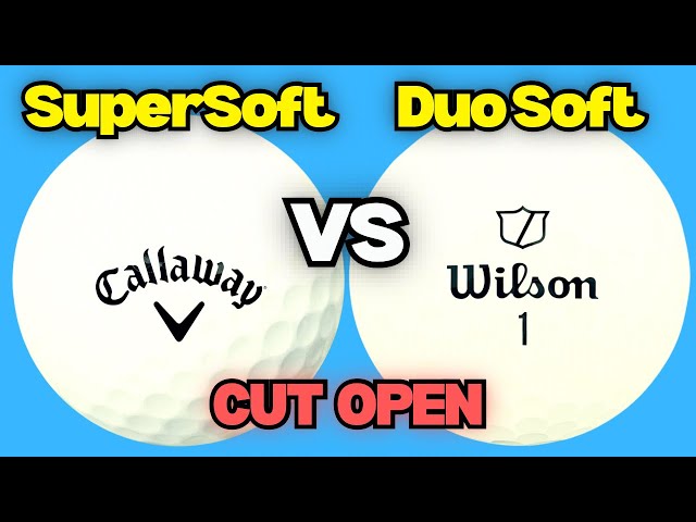 Callaway Supersoft vs Wilson Duo Soft | Cut Open & TrackMan Test