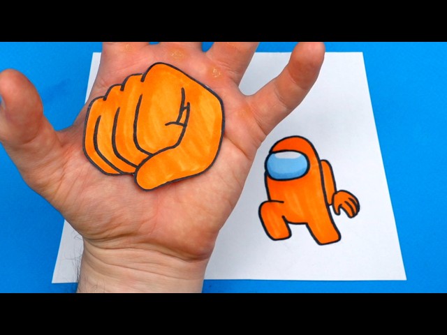 10 CRAZY Among Us Paper Crafts You Can Actually Make! 🔥