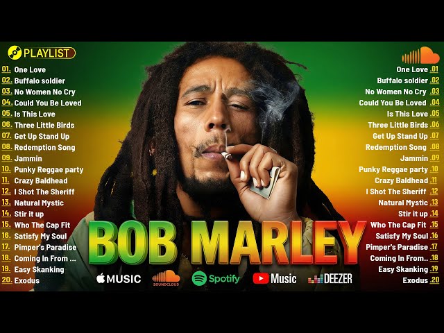 The Very Best of Bob Marley | One Love, Redemption Song & Bob Marley Greatest Hits | Reggae Songs