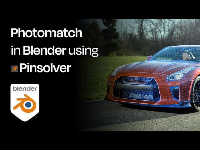 How to Photomatch ANY Car in Blender Easily | PinSolver Addon Tutorial