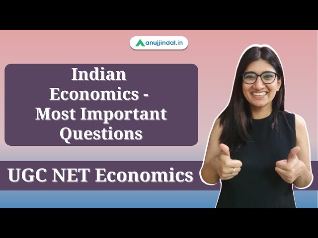 Indian Economics - Most Important Questions for UGC NET Economics | By Saveri Ma'am