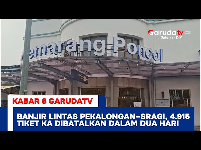 Floods on the Pekalongan-Sragi Line Cancel 4,915 Train Tickets in Two Days